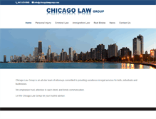 Tablet Screenshot of chicagolawgroup.com